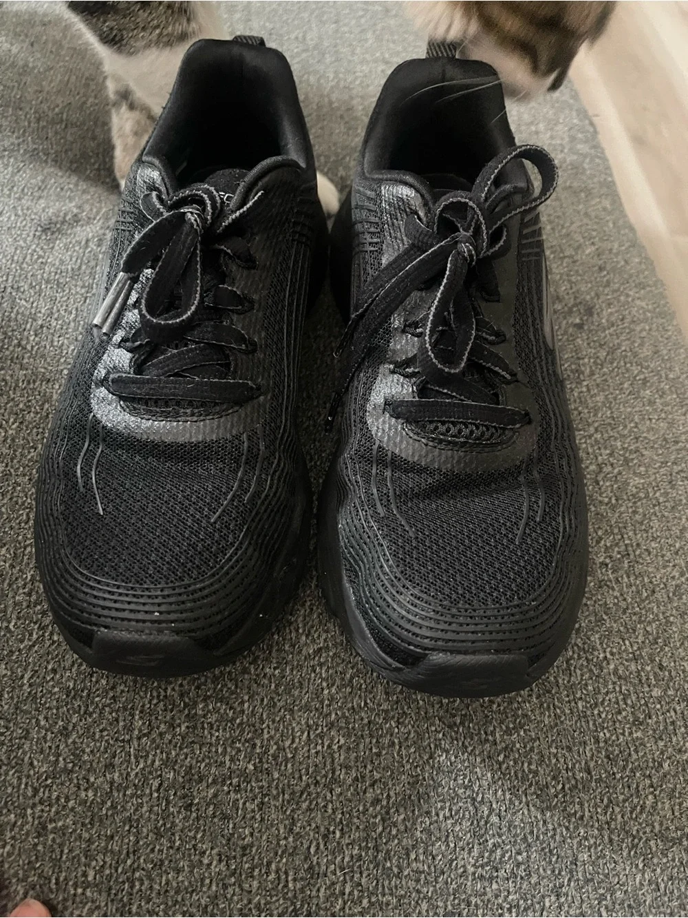 Skechers Women’s Black Max Cushion Athletic Sneakers - Lightweight Support